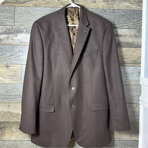 Lauren Ralph Lauren Other - Lauren Ralph Lauren Men's Size 44L Long Wool Cashmere Sport Coat Blazer Brown